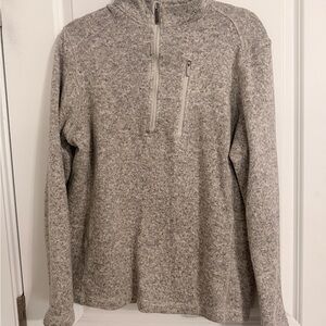 Woolrich-Men's Gray 1/4 zip